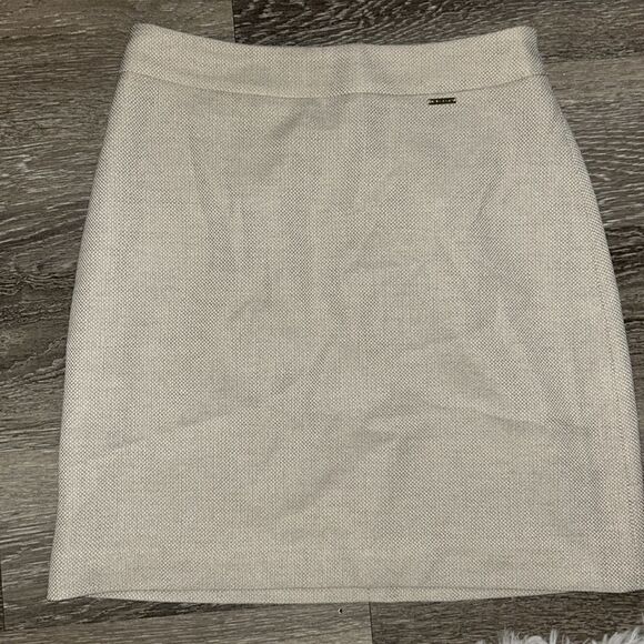 Nine West Cream Textured Skirt - Picture 1 of 5